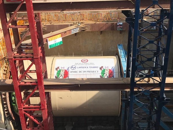 Delhi Metro Silver Line’s 1st Tunnel Boring Machine Starts Tunneling