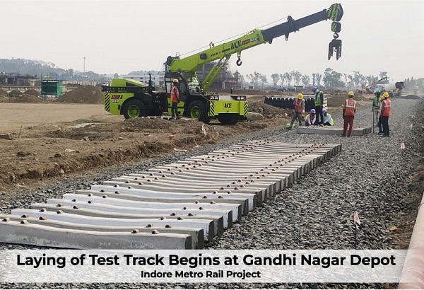 Indore Metro’s Gandhi Nagar Depot Starts Taking Shape