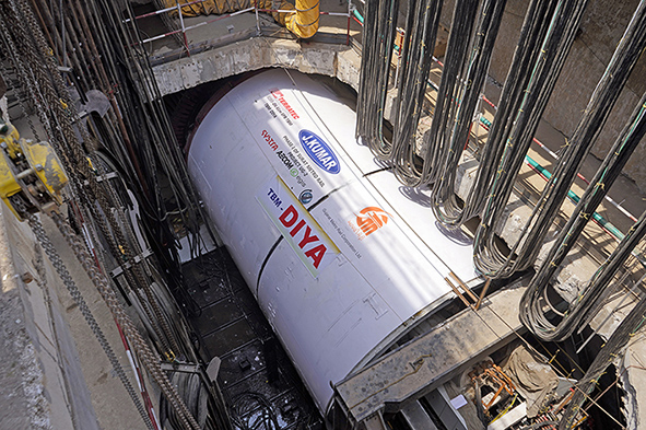 J Kumar’s Surat Metro TBM Diya (S28B) Starts Tunneling