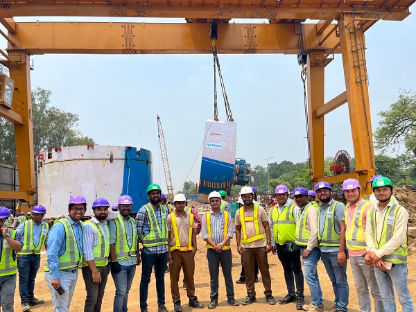 Afcons Lowers Delhi Metro Silver Line Package DC-07’s 1st TBM