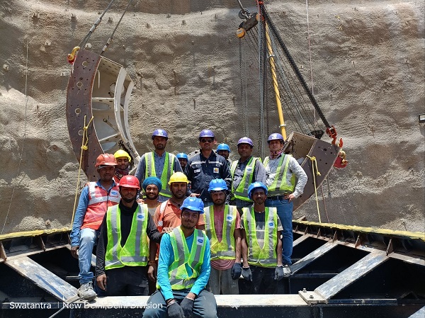 J Kumar Lowers Delhi Metro Silver Line DC-08’s 1st TBM Shalini