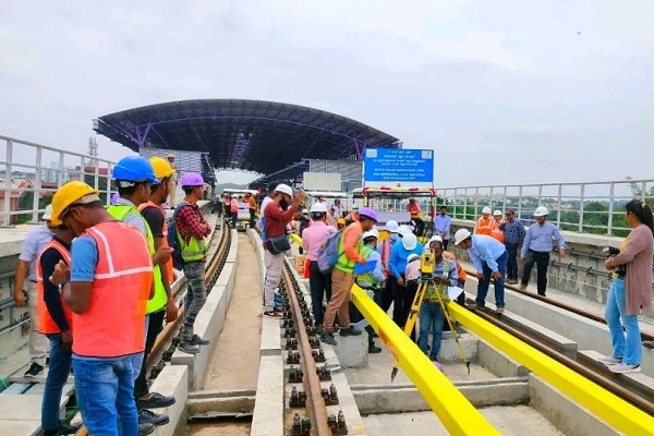 CMRS Inspects Bangalore Metro’s KR Pura – Baiyyappanahalli Section