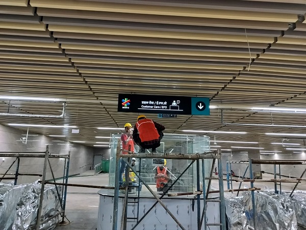 Mumbai Metro Line 3’s Station Finishing & Signage Work Underway