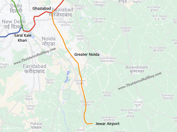 Ghaziabad – Jewar Airport RRTS Route Finalized via Greater Noida