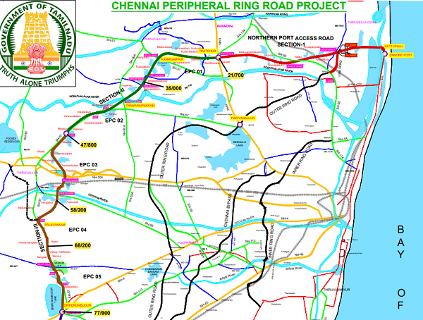 Chennai Trumpet Interchange Construction Begins Soon | East coast, Ring road,  Coast